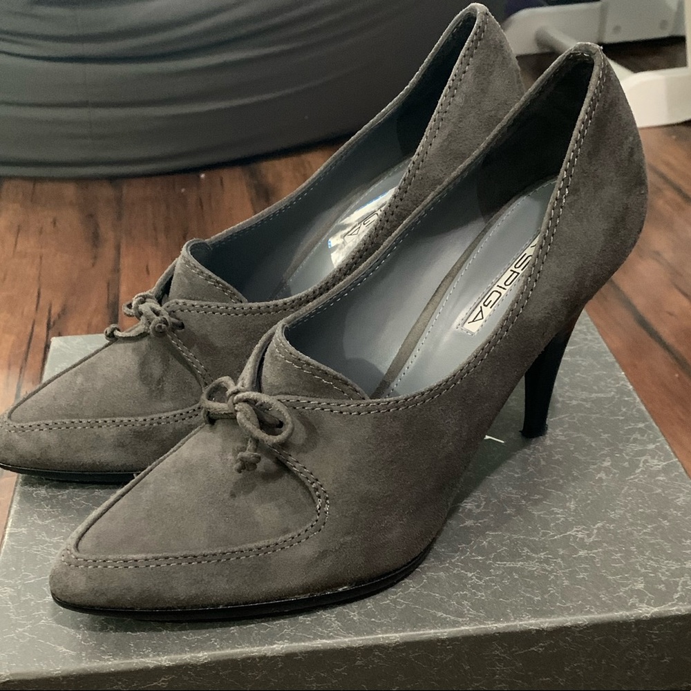 Via spiga grey heels